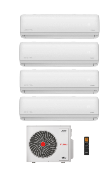 Мульти сплит-система Funai RAM-I-4KG80HP.01/U / RAM-I-DA25HP.W01/S x 4 