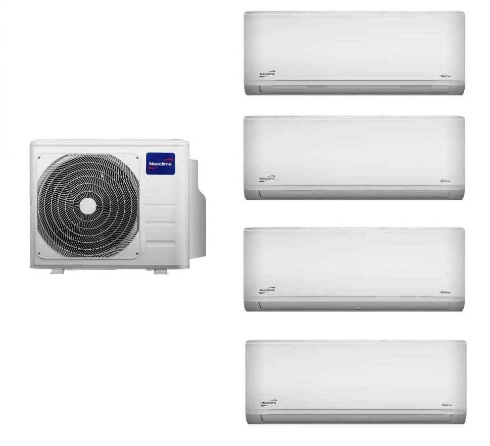 Мульти сплит система Neoclima NU-4M28EFIe+NS-07EMXIw x4