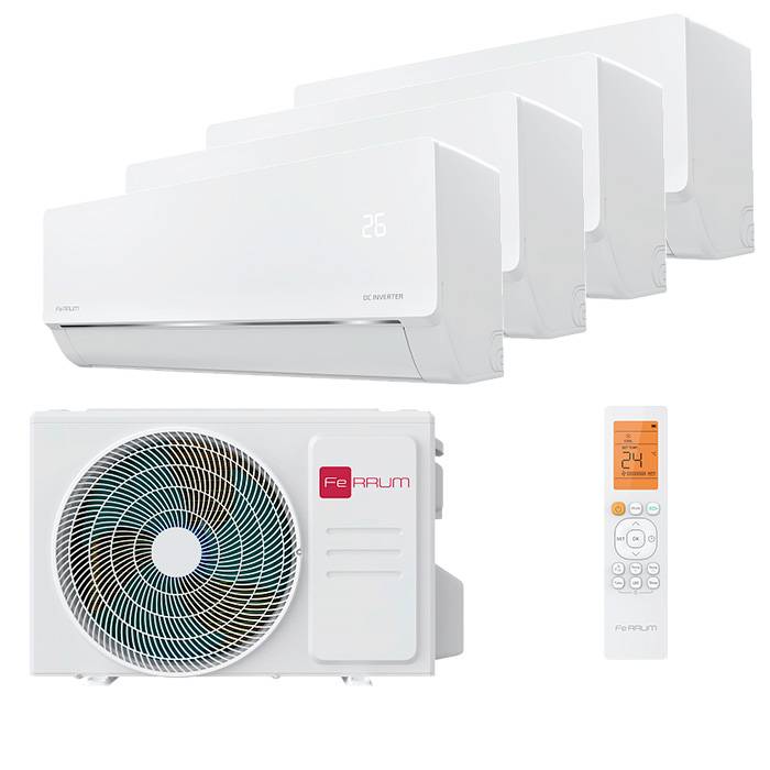 Мульти сплит-система Ferrum FOS42F3_MR2_DC5 / FIS07F3_MR2_DC х 2 / FIS09F3_MR2_DC х 3