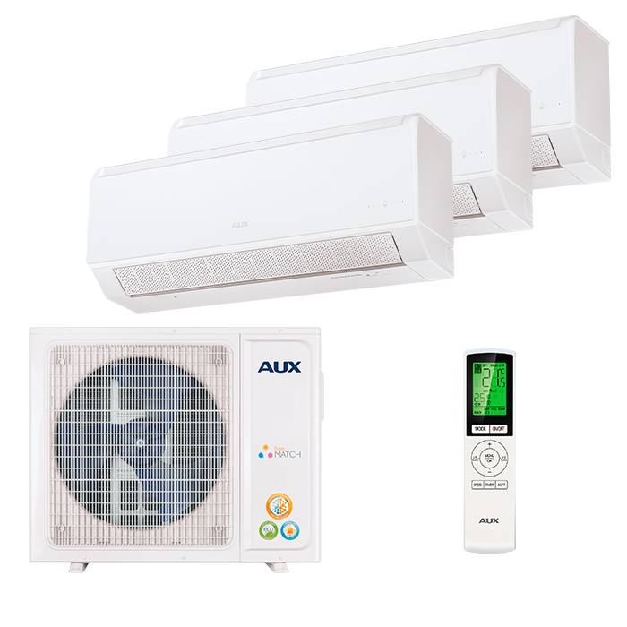 Мульти сплит-система AUX AM3-H27/4DR2 / AMWM-H09/4R2(BA) х 3 