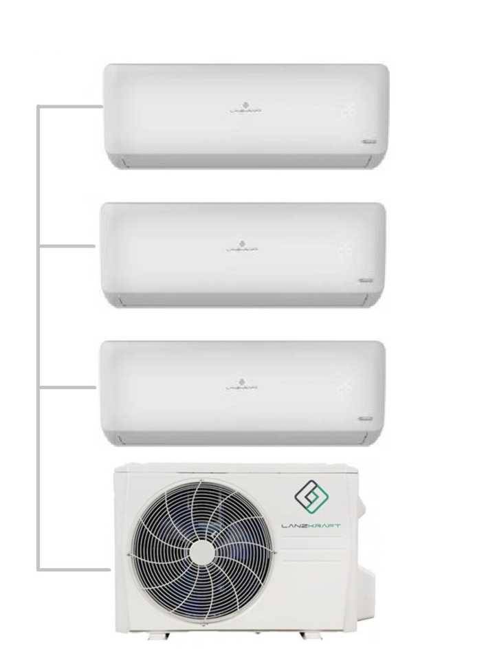 Мульти сплит система Lanzkraft LMO3-80A1+LMWM-20A1x2+LMWM-25A1